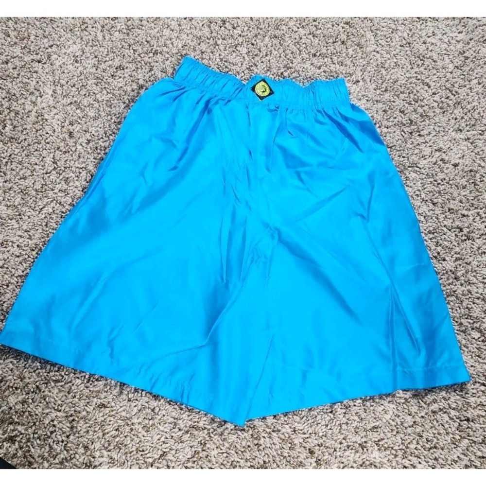 Vintage Ocean Pacific Board Shorts Sz Large Blue Nylon‎ Spandex 70s 80s USA Made